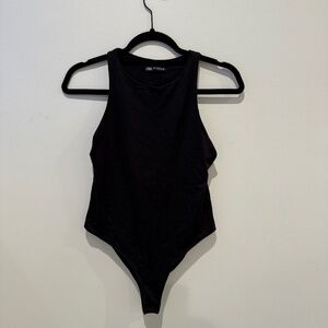 Zara Black High Neck Bodysuit